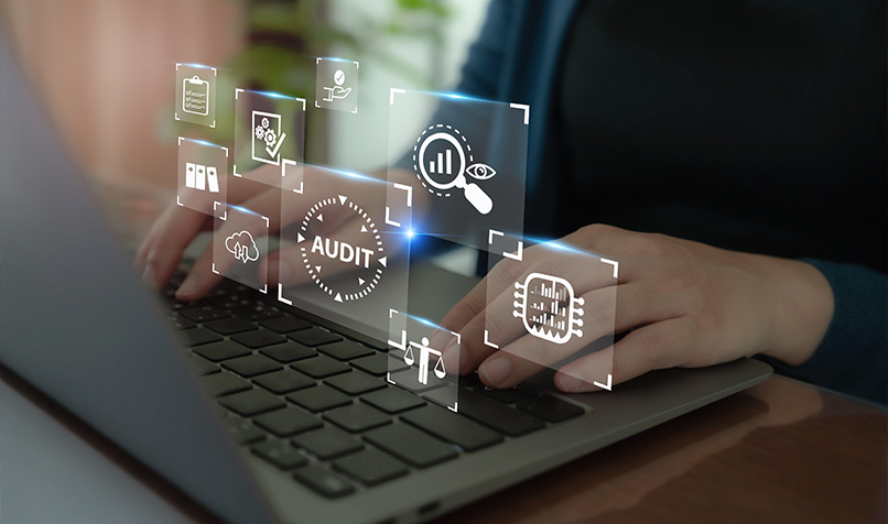 Person working laptop icons